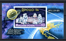 Ungarn Block 80 B Postfrisch Apollo 14 #JO863 - Other & Unclassified