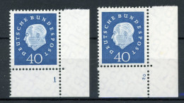 Bund 305 Postfrisch FN/ Formnummer 1 + 2 #JJ807 - Francobolli In Bobina