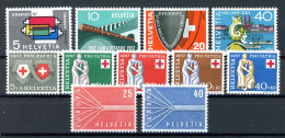 Schweiz Lot Aus Jahrgang 1957 Postfrisch #JM127 - Nuevos