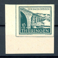 SBZ Thüringen 114 Yy Postfrisch Gepr. Schulz #IV241 - Autres & Non Classés