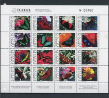 Bolivien ZD Bogen 1193-1208 Postfrisch Schmetterling #JU371 - Autres & Non Classés