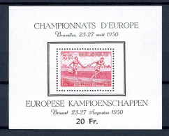 Belgien Block 23 Postfrisch Leichtathletik EM 1950 #JP079 - Other & Unclassified