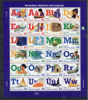 Marshall Inseln ZD Bogen 1035-38 Postfrisch Alphabet #JW605 - Marshalleilanden