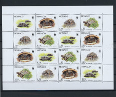 Monaco ZD Bogen 2046-2049 Postfrisch Schildkröte #IN134 - Autres & Non Classés
