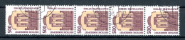 Bund Rollenmarken 5er Streifen 1679 R I Gestempelt Nr. 050 #JM379 - Autres & Non Classés