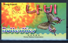 Korea M-Heft 4336-4339 Postfrisch Schmetterling #JT894 - Korea (Nord-)