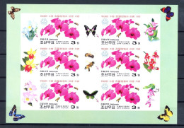Korea ZD Bogen 5022 B Postfrisch Schmetterling #JT899 - Korea (Nord-)