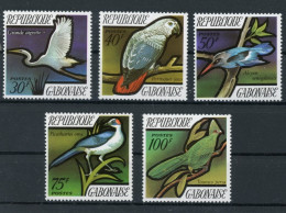 Gabun 448-452 Postfrisch Vögel #JL241 - Gabon