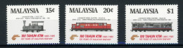 Malaysia 304-306 Postfrisch Eisenbahn #IX057 - Other & Unclassified
