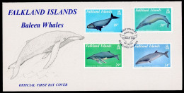 Falkland Inseln 503-506 Wale Ersttagesbrief/FDC #JW922 - Falklandeilanden
