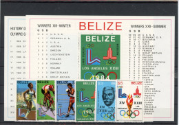 Belize 563-568, Block 36-37 A Postfrisch Olympia #JL303 - Belize (1973-...)