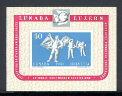 Schweiz Block 14 Postfrisch LUNABA 1951 #JP025 - Autres & Non Classés