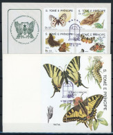 Sao Tome 1296-1299, Block 266 Schmetterling Ersttagesbrief/FDC #JW626 - Sao Tome And Principe