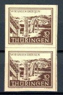 SBZ Thüringen 112 Yy , 112 Yy III Postfrisch Gepr. Ströh #IV242 - Autres & Non Classés