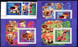 Komoren 982-984 A + Bl. 358-360 Postfrisch Pilze #JR658 - Comoros
