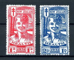 Neuseeland 179-180 Mit Falz #HB477 - Andere & Zonder Classificatie