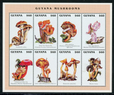 Guyana KB Mit 5526-5533 Postfrisch Pilze #JR709 - Guyana (1966-...)