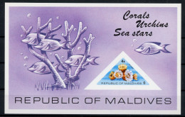 Malediven Block 31 Postfrisch Korallen #HE835 - Maldive (1965-...)