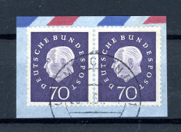 Bund Waag. Paar 306 Geprüft Schlegel Briefstück #HC498 - Rollenmarken