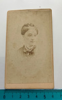 REAL PHOTO  CDV Vers 1880 Portrait De Femme Bien Coiffé -  EDOUART & COBB SAN FRANCISCO USA - Old (before 1900)