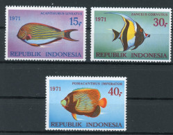 Indonesien 698-700 Postfrisch Fische #JM514 - Indonesia