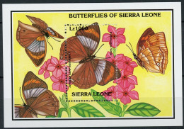 Sierra Leone Block 222 Postfrisch Schmetterling #JP153 - Sierra Leone (1961-...)