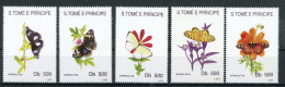 Sao Tome E Principe 1399-1403 Postfrisch Schmetterling #JT954 - Sao Tomé Y Príncipe