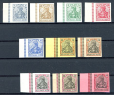 Deutsches Reich 68-77 U Mit Falz #GJ495 - Unused Stamps