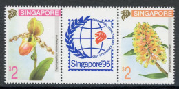 Singapur 718-19 Postfrisch Orchideen #HE757 - Singapore (1959-...)