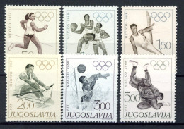 Jugoslawien 1290-1295 Postfrisch Olympia 1968 Mexiko #JR874 - Otros & Sin Clasificación