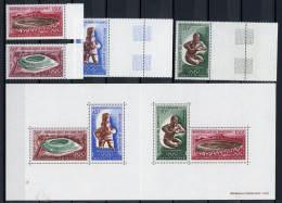 Dahomey 360-363 + Bl. 15 Gefaltet Postfrisch Olympia 1968 Mexiko #JR895 - Benin – Dahomey (1960-...)