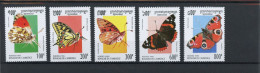 Kambodscha 1492-1496 Postfrisch Schmetterlinge #JU224 - Cambodja