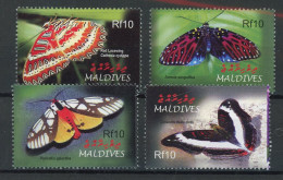 Malediven Einzelmarken 4416-4419 Postfrisch Schmetterling #HF403 - Maldive (1965-...)