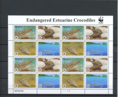 Palau Inseln ZD Bogen 690-93 Postfrisch Krokodil #JW847 - Palau