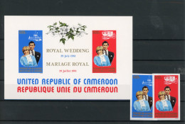 Kamerun 954-955, Block 18 B Postfrisch Lady Diana #JK853 - Cameroon (1960-...)