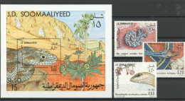 Somalia 321-324, Block 13 Postfrisch Schlangen #JK491 - Somalie (1960-...)