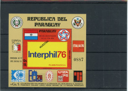 Paraguay Block 275 Postfrisch Briefmarkenausstellung #JK875 - Paraguay