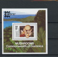 Dominica Block 120 Postfrisch Pilze #JO691 - Dominique (1978-...)