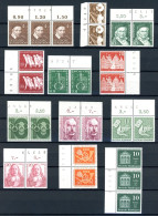 Bund Lot Bogenzählnummern Postfrisch Aus1955-1957 #JD534 - Autres & Non Classés