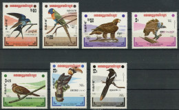 Kambodscha 503-509 Postfrisch Vögel #JD351 - Cambodja