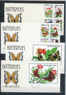 Ghana 1692-1699, Block 199-200 Schmetterling Ersttagesbrief/FDC #JW645 - Ghana (1957-...)