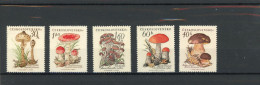Tschechoslowakei 1101-1105 Postfrisch Pilze #JQ905 - Sonstige & Ohne Zuordnung