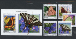 Guinea Bissau 10239-10243, Block 1762 Postfrisch Schmetterling #JU285 - Guinée-Bissau