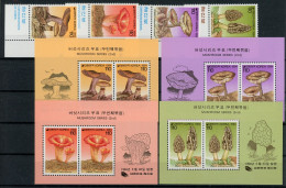 Korea Süd 1784-1787 + Bl. 587-590 Postfrisch Pilze #HF476 - Korea (...-1945)