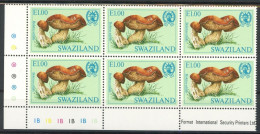 Swaziland Sechserblock 465 Postfrisch Pilze #JQ940 - Swaziland (1968-...)