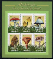 Malediven KB Mit 3693-3698 Postfrisch Pilze #JR705 - Maldivas (1965-...)