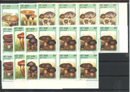 Vietnam Siebenerblock 1876-1882 Postfrisch Pilze #JQ956 - Viêt-Nam