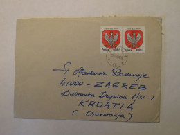 POLAND COVER TO CROATIA 1994 - Autres & Non Classés