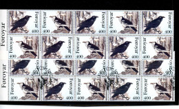 Färöer H-Blatt 9 283-284 Vögel Postfrisch + Gestempelt #JJ667 - Féroé (Iles)