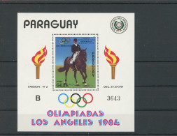 Paraguay Block 395 Postfrisch Dressursport #JK886 - Paraguay